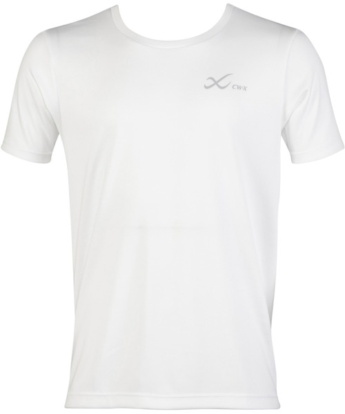 CW-X(シーダブリューエックス)の「アウタートップス 半袖(Tシャツ/カットソー・レディース・ホワイト/ブラック/スモークピンク/グレイッシュブルー/イエロー/パープル/ターコイズブルー/ピンク/ブラック系その他/アイボリー/サックスブルー/ピンク系その他2・LL/L/M/S)」の3枚目の写真
