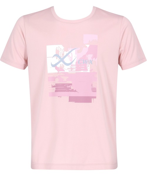 CW-X(シーダブリューエックス)の「アウタートップス 半袖(Tシャツ/カットソー・レディース・ホワイト/ブラック/スモークピンク/グレイッシュブルー/イエロー/パープル/ターコイズブルー/ピンク/ブラック系その他/アイボリー/サックスブルー/ピンク系その他2・LL/L/M/S)」の12枚目の写真