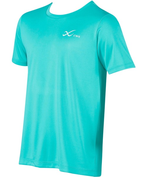 CW-X(シーダブリューエックス)の「アウタートップス 半袖(Tシャツ/カットソー・レディース・ホワイト/ブラック/スモークピンク/グレイッシュブルー/イエロー/パープル/ターコイズブルー/ピンク/ブラック系その他/アイボリー/サックスブルー/ピンク系その他2・LL/L/M/S)」の16枚目の写真
