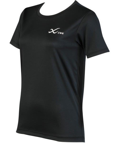 CW-X(シーダブリューエックス)の「アウタートップス 半袖(Tシャツ/カットソー・レディース・ホワイト/ブラック/スモークピンク/グレイッシュブルー/イエロー/パープル/ターコイズブルー/ピンク/ブラック系その他/アイボリー/サックスブルー/ピンク系その他2・LL/L/M/S)」の19枚目の写真