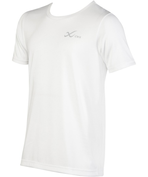 CW-X(シーダブリューエックス)の「アウタートップス 半袖(Tシャツ/カットソー・レディース・ホワイト/ブラック/スモークピンク/グレイッシュブルー/イエロー/パープル/ターコイズブルー/ピンク/ブラック系その他/アイボリー/サックスブルー/ピンク系その他2・LL/L/M/S)」の20枚目の写真