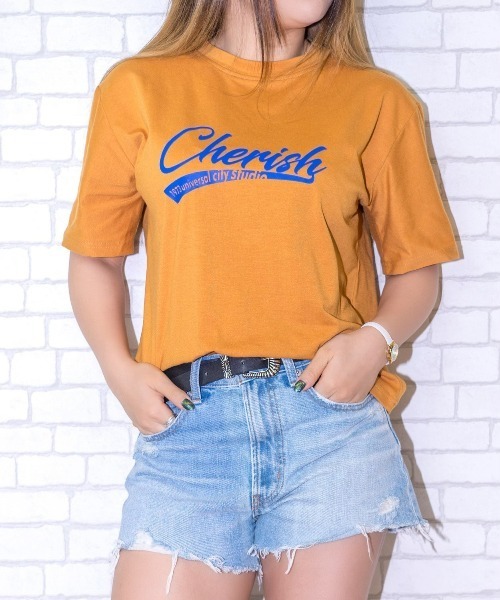 Loco Ocean(ロコオーシャン)の「フロント プリント ゆったりめ Tシャツ(Tシャツ/カットソー・レディース・ホワイト/チャコール/ダークオレンジ・M/L/XL)」の10枚目の写真