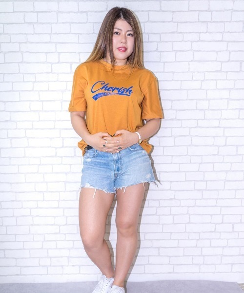 Loco Ocean(ロコオーシャン)の「フロント プリント ゆったりめ Tシャツ(Tシャツ/カットソー・レディース・ホワイト/チャコール/ダークオレンジ・M/L/XL)」の14枚目の写真