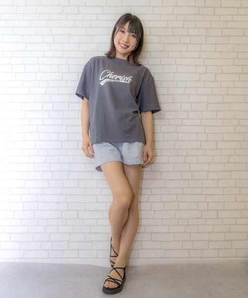 Loco Ocean(ロコオーシャン)の「フロント プリント ゆったりめ Tシャツ(Tシャツ/カットソー・レディース・ホワイト/チャコール/ダークオレンジ・M/L/XL)」の19枚目の写真
