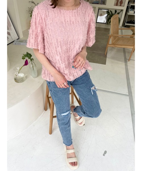 JUMELLE（ジュメロ）の「ダメージカットデニムパンツ（デニムパンツ・レディース・ブルー・SMALL/MEDIUM）」の14枚目の写真