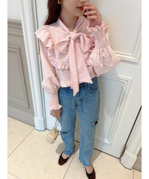 JUMELLE（ジュメロ）の「ダメージカットデニムパンツ（デニムパンツ・レディース・ブルー・SMALL/MEDIUM）」の20枚目の写真