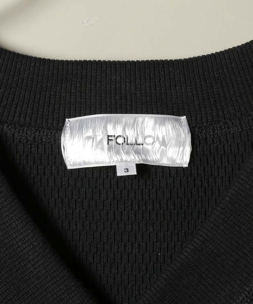 UNFOLLOW（アンフォロー）の「ヘビーワッフルVネックベスト（ベスト・メンズ・ブラック・2/3）」の12枚目の写真