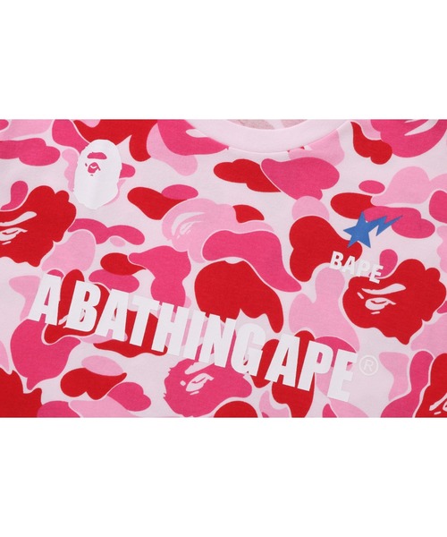 A BATHING APE(アベイシングエイプ)の「BIG ABC CAMO A BATHING APE TEE M(Tシャツ/カットソー・メンズ・グリーン/ブルー/ピンク・XX-LARGE/X-LARGE/LARGE/SMALL/MEDIUM/XXX-LARGE)」の6枚目の写真