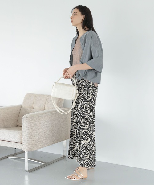 LAKOLE（ラコレ）の「メランジシアーリブタンクトップ / 352146（タンクトップ・レディース・グレー/ライトベージュ/ブラウン/グリーン・MEDIUM/SMALL）」の16枚目の写真