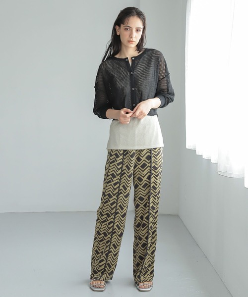 LAKOLE（ラコレ）の「メランジシアーリブタンクトップ / 352146（タンクトップ・レディース・グレー/ライトベージュ/ブラウン/グリーン・MEDIUM/SMALL）」の19枚目の写真