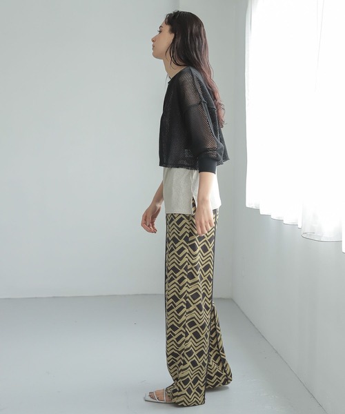 LAKOLE（ラコレ）の「メランジシアーリブタンクトップ / 352146（タンクトップ・レディース・グレー/ライトベージュ/ブラウン/グリーン・MEDIUM/SMALL）」の21枚目の写真