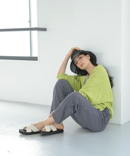 LAKOLE（ラコレ）の「メランジシアーリブタンクトップ / 352146（タンクトップ・レディース・グレー/ライトベージュ/ブラウン/グリーン・MEDIUM/SMALL）」の11枚目の写真