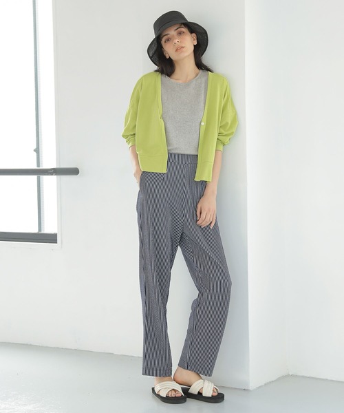 LAKOLE（ラコレ）の「メランジシアーリブタンクトップ / 352146（タンクトップ・レディース・グレー/ライトベージュ/ブラウン/グリーン・MEDIUM/SMALL）」の12枚目の写真