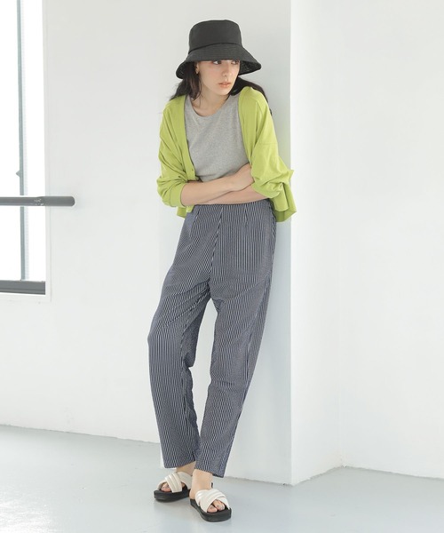 LAKOLE（ラコレ）の「メランジシアーリブタンクトップ / 352146（タンクトップ・レディース・グレー/ライトベージュ/ブラウン/グリーン・MEDIUM/SMALL）」の13枚目の写真