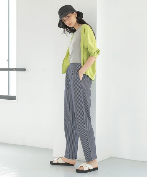 LAKOLE（ラコレ）の「メランジシアーリブタンクトップ / 352146（タンクトップ・レディース・グレー/ライトベージュ/ブラウン/グリーン・MEDIUM/SMALL）」の14枚目の写真