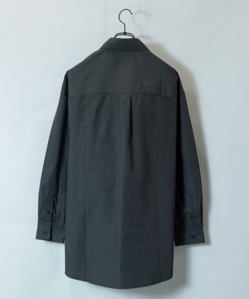 JACKROSE(ジャックローズ)の「JE-ブロード・リラックス-LSシャツ(シャツ/ブラウス・メンズ・ホワイト/ブラック/ブラック×ホワイト/ベージュ/ブルー・FREE)」の14枚目の写真