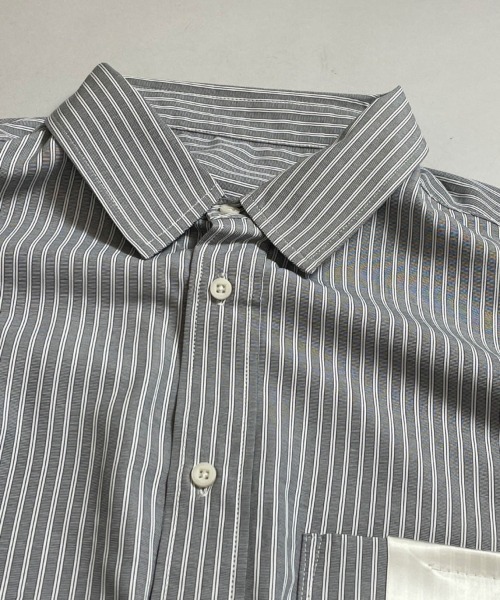 JACKROSE(ジャックローズ)の「JE-ブロード・リラックス-LSシャツ(シャツ/ブラウス・メンズ・ホワイト/ブラック/ブラック×ホワイト/ベージュ/ブルー・FREE)」の8枚目の写真