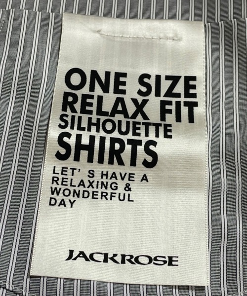 JACKROSE(ジャックローズ)の「JE-ブロード・リラックス-LSシャツ(シャツ/ブラウス・メンズ・ホワイト/ブラック/ブラック×ホワイト/ベージュ/ブルー・FREE)」の15枚目の写真
