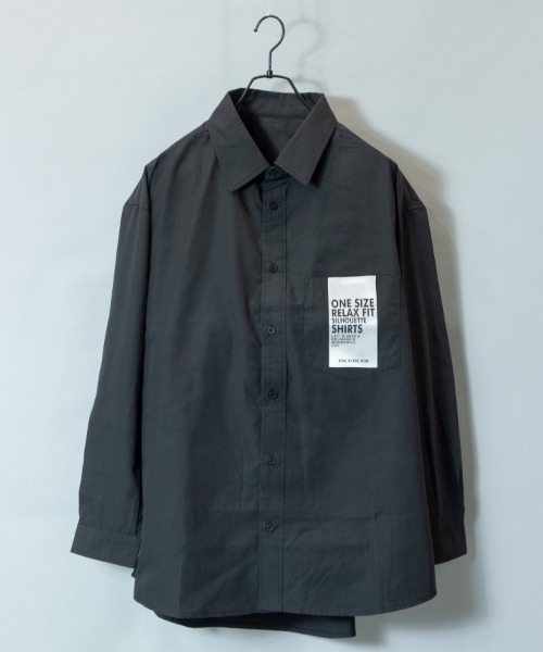 JACKROSE(ジャックローズ)の「JE-ブロード・リラックス-LSシャツ(シャツ/ブラウス・メンズ・ホワイト/ブラック/ブラック×ホワイト/ベージュ/ブルー・FREE)」の20枚目の写真