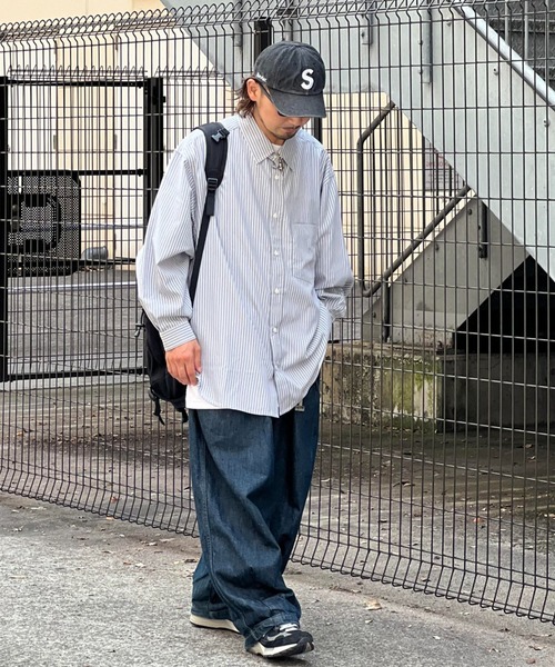 JACKROSE(ジャックローズ)の「JE-ブロード・リラックス-LSシャツ(シャツ/ブラウス・メンズ・ホワイト/ブラック/ブラック×ホワイト/ベージュ/ブルー・FREE)」の22枚目の写真