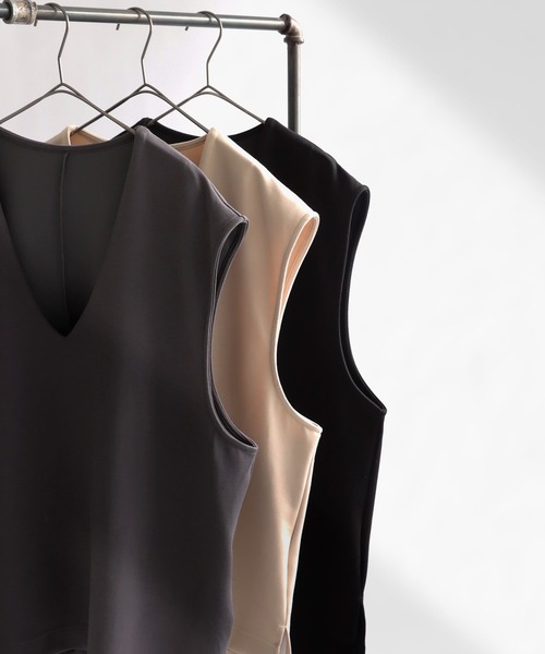 antiqua（アンティカ）の「ポンチベスト（ベスト・レディース・ブラック/グレー/ベージュ・FREE）」の22枚目の写真