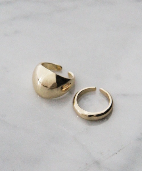 LEPSIM（レプシィム）の「2SETリング　353628（リング・レディース・シルバー/ゴールド/シルバー系その他/ゴールド系その他・ONE SIZE）」の4枚目の写真