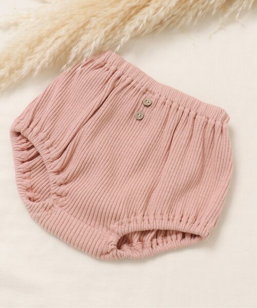 apres les cours（アプレレクール）の「WEB限定 スラブリブブルマ（その他ベビーウェア・キッズ・ピンク/グリーン/その他2/ドット/レンガ・80）」の2枚目の写真