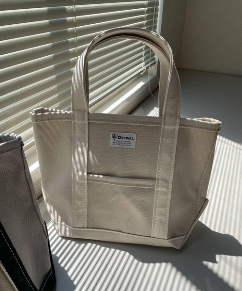 ORCIVAL（オーシバル）の「ORCIVAL　キャンバストートバッグS（トートバッグ・レディース・イエロー系その他/グレー系その他/グリーン系その他/ベージュ系その他/ブラウン系その他/ホワイト系その他・ONE）」の4枚目の写真