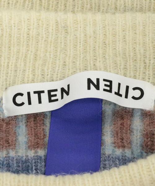 CITEN（シテン）の「＜CITEN＞ ジャカード クルーネック ニット（ニット/セーター・メンズ・ライトブルー・FREE）」の13枚目の写真
