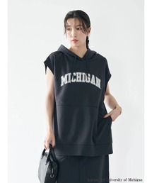 earth music&ecology | 別注 MICHIGAN ミニ裏毛チュニックパーカー(パーカー)