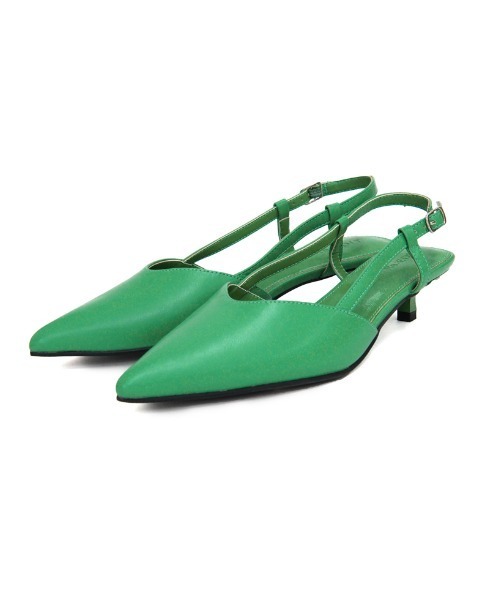 Re:EDIT（リエディ）の「[2023S/S SHOES COLLECTION]ポインテッドトゥバックストラップローヒールミュールパンプス（その他シューズ・レディース・ブラック/ホワイト/グリーン/キャメル/パイソン・LARGE/X-LARGE/SMALL/MEDIUM）」の17枚目の写真