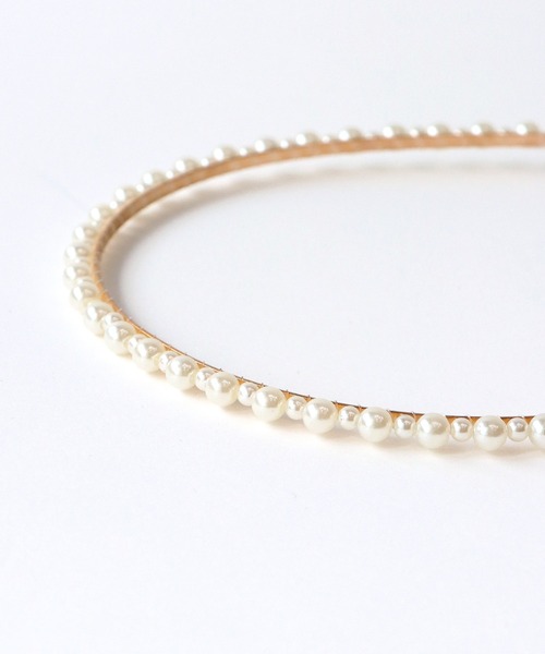 BLUEEAST（ブルーイースト）の「パールカチューシャ（カチューシャ・レディース・ホワイト系/オフホワイト/ホワイト・FREE）」の20枚目の写真