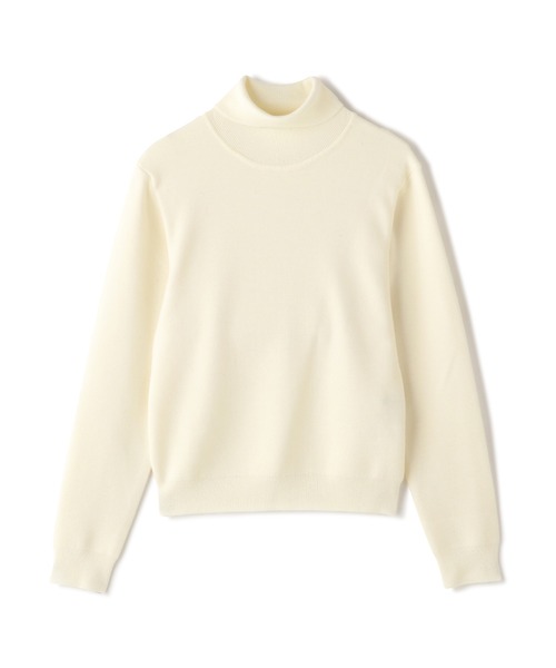 N.（N. Natural Beauty Basic）（エヌエヌナチュラルビューティーベーシック）の「◆ウールベーシックスムースタートルネックニット（ニット/セーター・レディース・ブラック/ベージュ/レッド/オフホワイト・MEDIUM）」の16枚目の写真