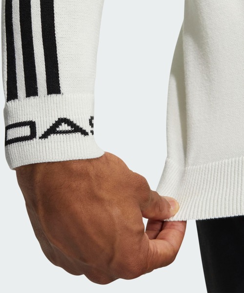 セール】スリーストライプス 長袖クルーネックセーター【adidas