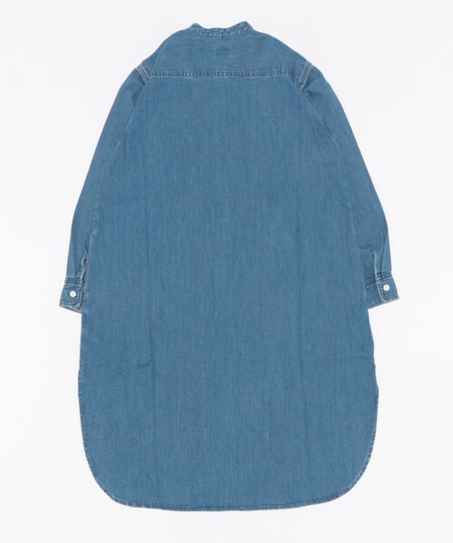 Lee(リー)の「【Lee】デニムシャツワンピース(シャツワンピース・レディース・ダークインディゴブルー・L/M)」の2枚目の写真