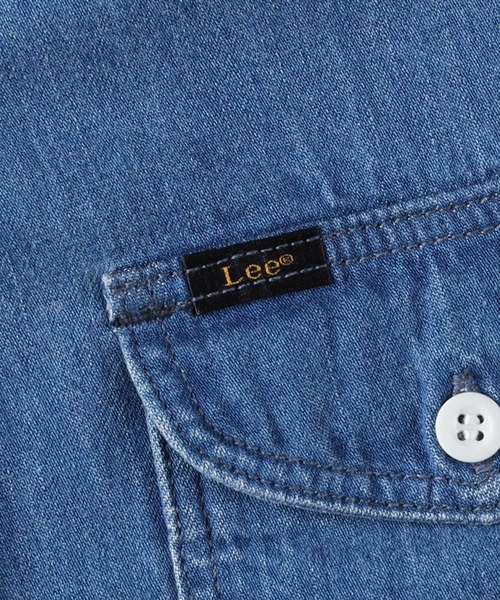 Lee(リー)の「【Lee】デニムシャツワンピース(シャツワンピース・レディース・ダークインディゴブルー・L/M)」の7枚目の写真