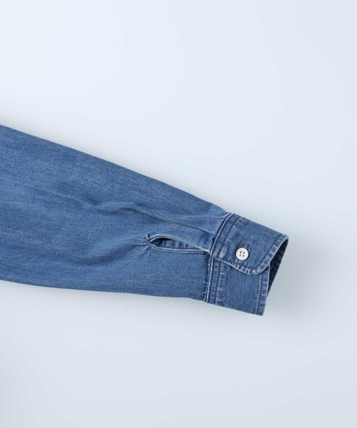 Lee(リー)の「【Lee】デニムシャツワンピース(シャツワンピース・レディース・ダークインディゴブルー・L/M)」の9枚目の写真