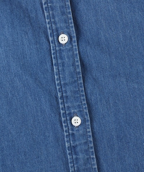 Lee(リー)の「【Lee】デニムシャツワンピース(シャツワンピース・レディース・ダークインディゴブルー・L/M)」の8枚目の写真