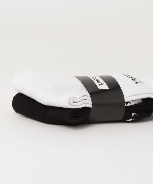 X-girl（エックスガール）の「※LOGO 2P MIDDLE SOCKS（ソックス/靴下・レディース・ホワイト・ONE SIZE）」の16枚目の写真