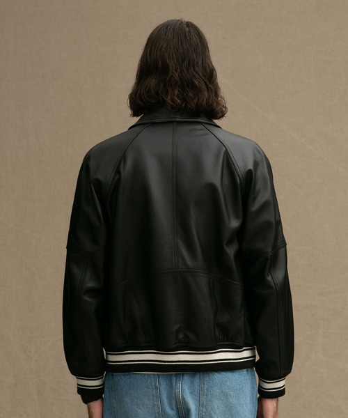 AVIREX（アヴィレックス）の「AVIREX/別注 VARSITY JACKET（ライダースジャケット・メンズ・ブラック/ベージュ系その他・M/L）」の7枚目の写真