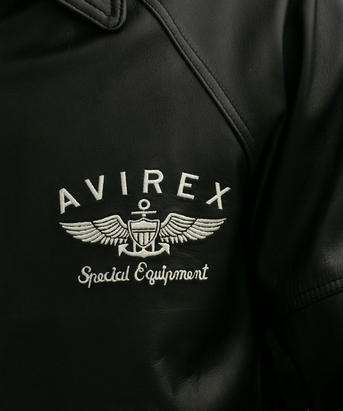 AVIREX（アヴィレックス）の「AVIREX/別注 VARSITY JACKET（ライダースジャケット・メンズ・ブラック/ベージュ系その他・M/L）」の9枚目の写真