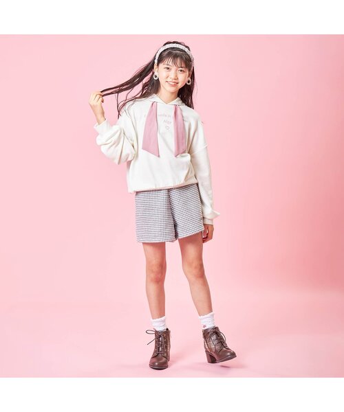 algy(アルジー)の「フロート柄クルーソックス(ソックス/靴下・キッズ・ベージュ/ブラック/オフホワイト・21/24)」の7枚目の写真