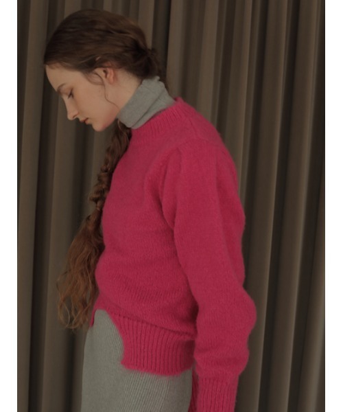 AMAIL(アマイル)の「Cut out fuwa knit(ニット/セーター・レディース・ホワイト/ブルー/ピンク・FREE)」の15枚目の写真