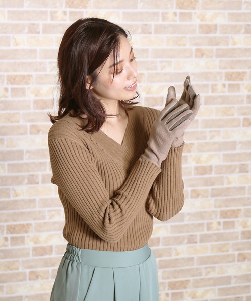 sankyo shokai（サンキョウショウカイ）の「スマホ対応手袋抗菌消臭（手袋・レディース・ブラック/ネイビー/グレー/モカ・FREE）」の6枚目の写真