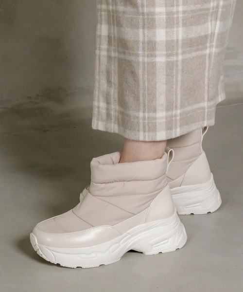 RANDA（ランダ）の「晴雨兼用 ボリュームソールスノーブーツ（ブーツ