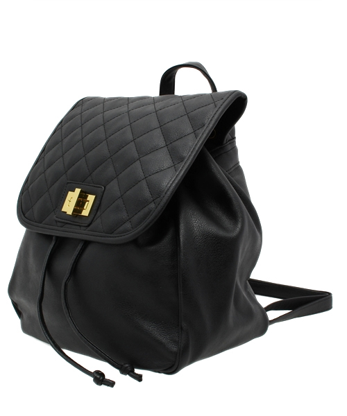 WEGO(ウィゴー)の「WEGO/キルティングリュック(バックパック/リュック・レディース・ホワイト/ブラック・FREE)」の3枚目の写真