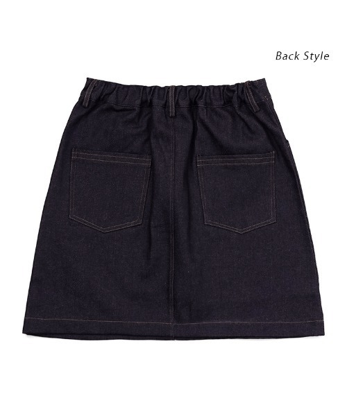 flower（フラワー）の「クラシックデニムスカート（デニムスカート・レディース・ネイビー・FREE）」の11枚目の写真