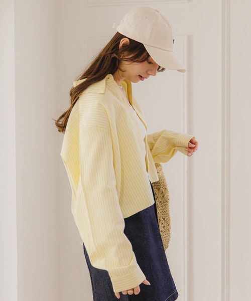 flower（フラワー）の「クラシックデニムスカート（デニムスカート・レディース・ネイビー・FREE）」の14枚目の写真