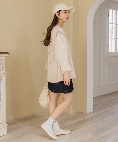 flower（フラワー）の「クラシックデニムスカート（デニムスカート・レディース・ネイビー・FREE）」の17枚目の写真