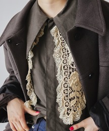［BLOUSE］BIG COLLAR LONG SHIRT